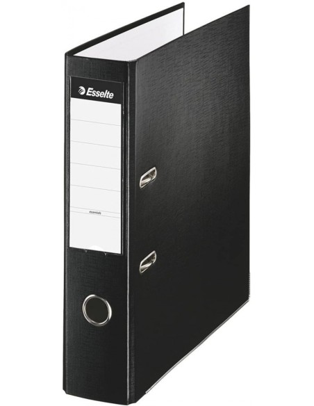 Archivador palanca fº 70mm carton forrado plastico color negro